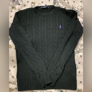 ralph lauren sport cable knit sweater
